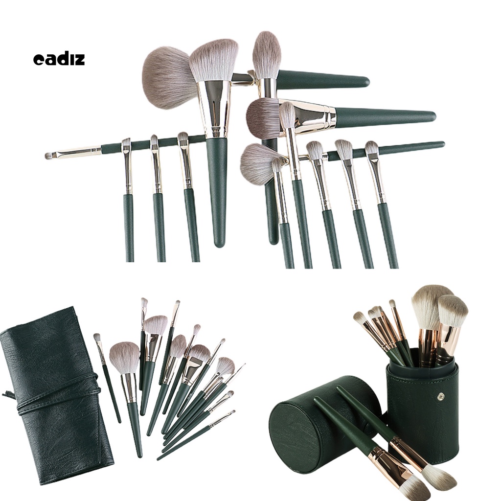 Bộ 14 Cọ Trang Điểm Lông Mềm Kèm Túi Đựng Tiện Dụng