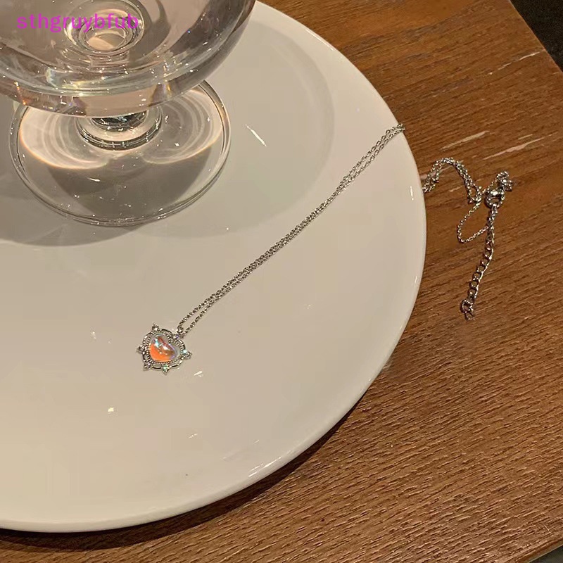 Vòng cổ Mặt Trái Tim Đính Đá Phong Cách Vintage