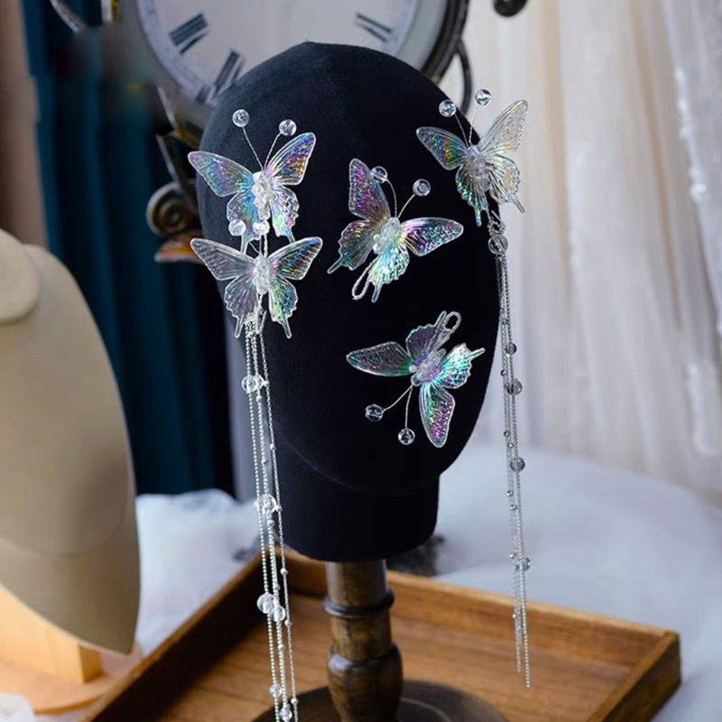 Kẹp Tóc Phối Tua Rua Phong Cách Công Chúa Thời Trang Mùa Hè Cho Nữ