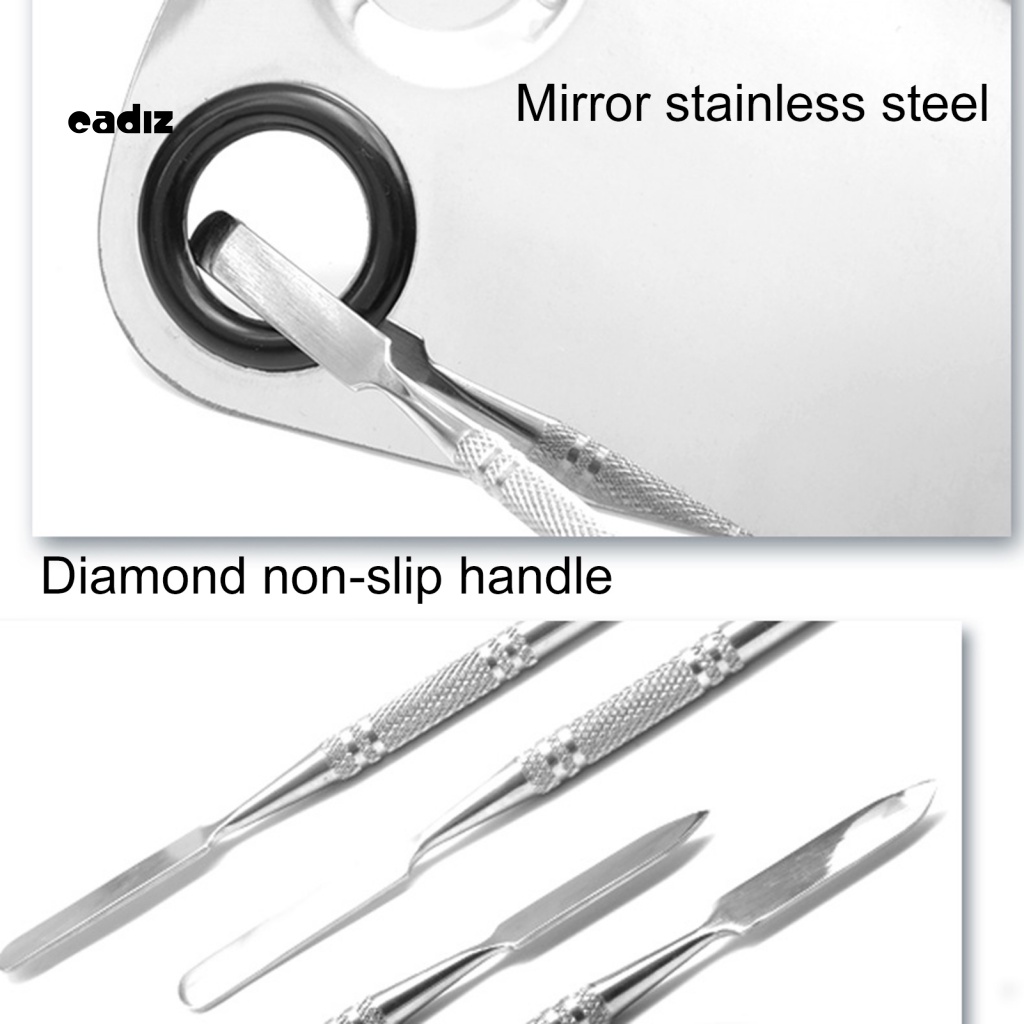 Bảng Trộn Màu Trang Điểm Bằng Thép Không Gỉ Nhiều Hình Dạng Đa Năng