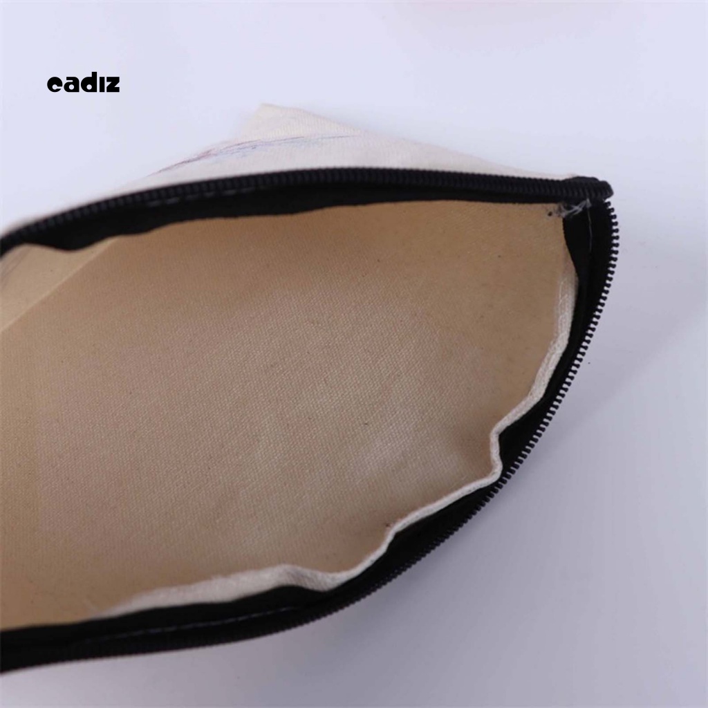 Túi Đựng Bút Bằng Vải Canvas Chống Nước Sức Chứa Lớn Cho Nữ