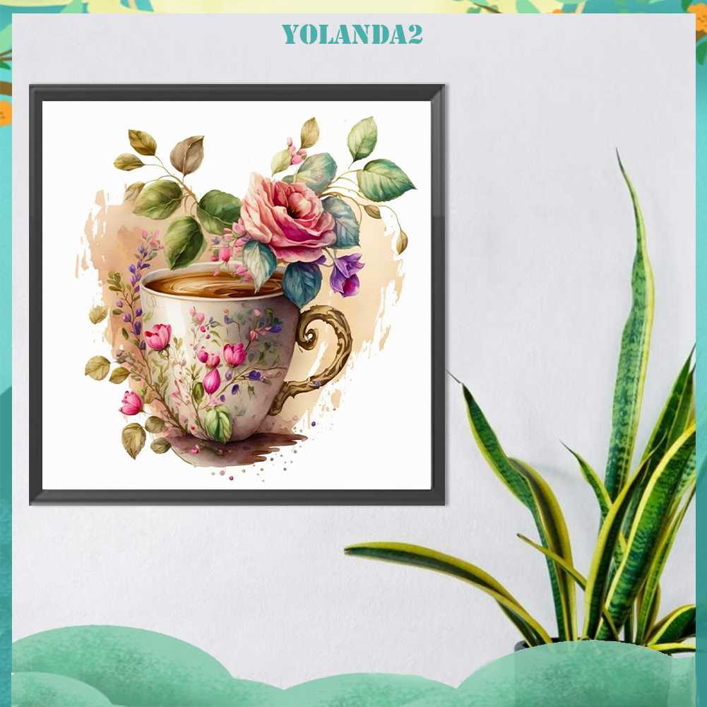 Tranh Đính Đá Kim Cương Toàn Bộ 5D DIY Hình Vẽ Hoa Trang Trí Nhà Cửa