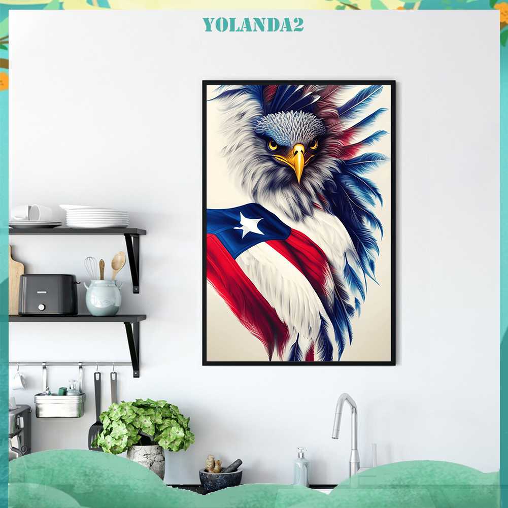 Tranh Đính Đá Kim Cương Toàn Bộ 5D DIY Hình Chim Đại Bàng