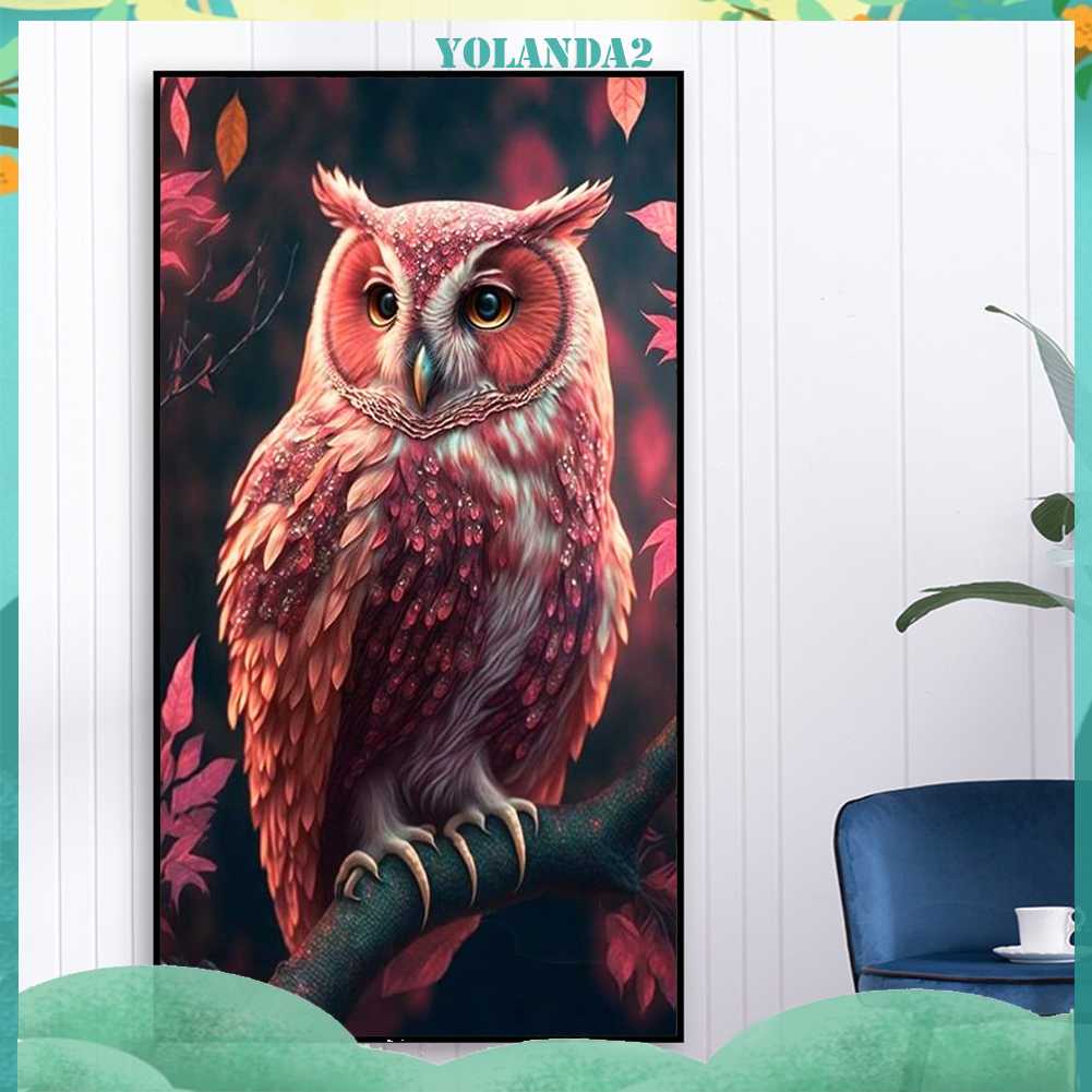 Tranh Đính Đá Kim Cương Toàn Bộ 5D DIY Hình Vẽ Con Cú