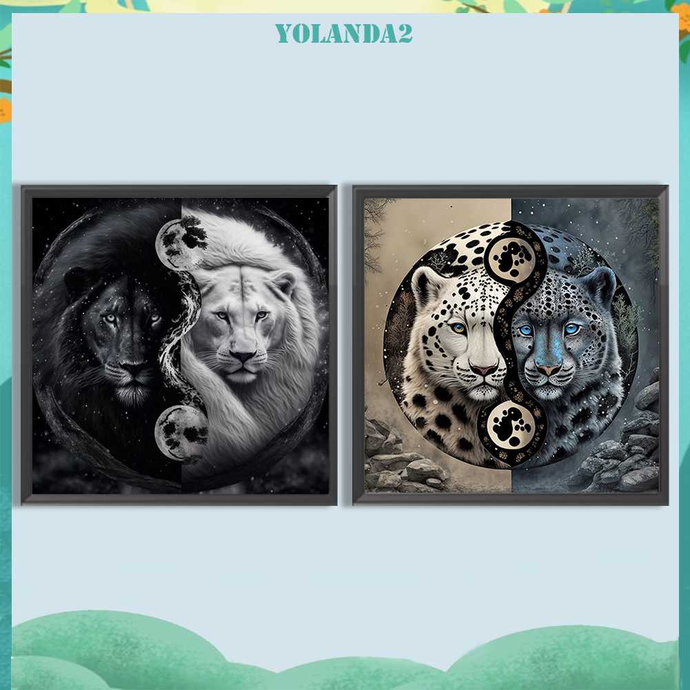 Tranh Đính Đá Kim Cương Toàn Bộ 5D DIY Hình Biểu Tượng Âm Dương