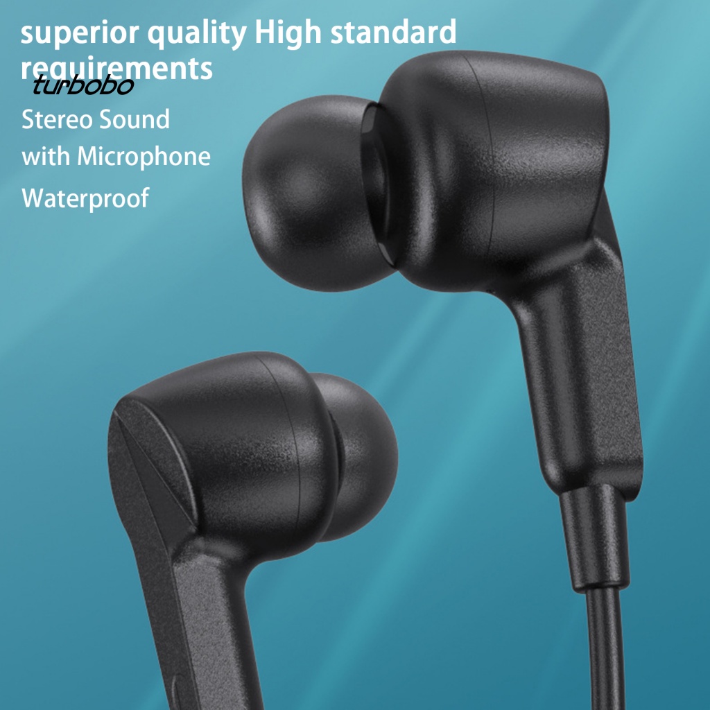 Tai Nghe Nhét Tai Có Dây 14mm Chống Nước Tích Hợp Micro Dành Cho Điện Thoại Di Động