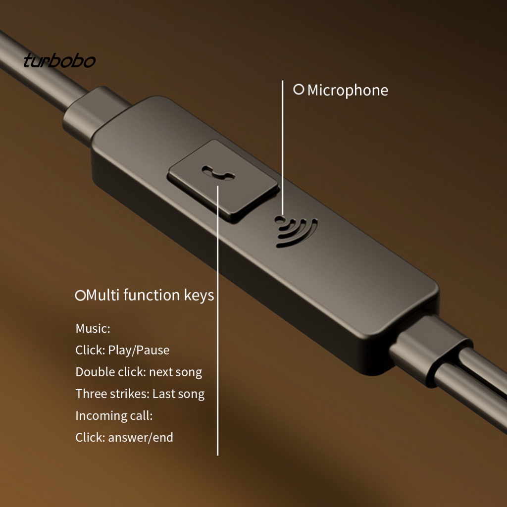 Tai Nghe Nhét Tai Có Dây Chống Ồn turbobo YS6 HD Chuyên Dụng Cho Điện Thoại Di Động