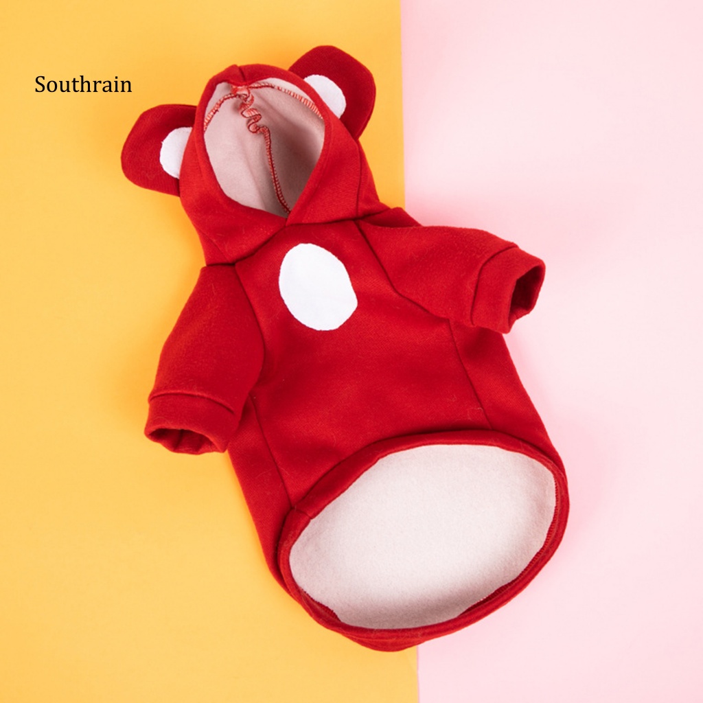 Áo Hoodie Tai Gấu Mềm Mại Thoải Mái Dành Cho Thú Cưng