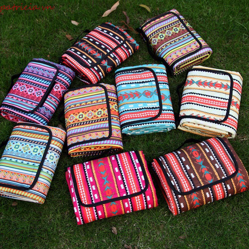 Thảm Cắm Trại Chống Thấm Nước In Họa Tiết Xinh Xắn