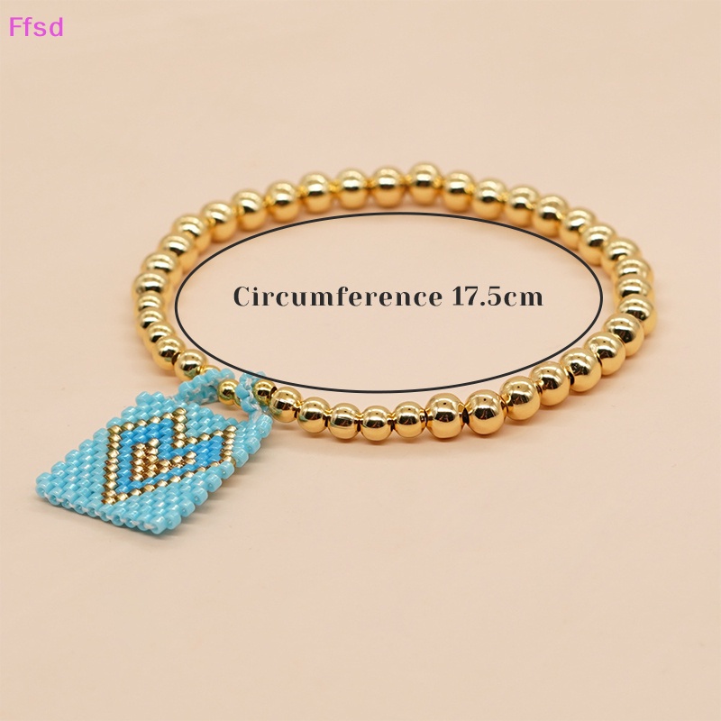 {Ffsd} Vòng Đeo Tay Chuỗi Hạt Hình Trái Tim Thánh Giá Có Thể Điều Chỉnh Dành Cho Thanh Thiếu Niên * Hàng Bán Chạy