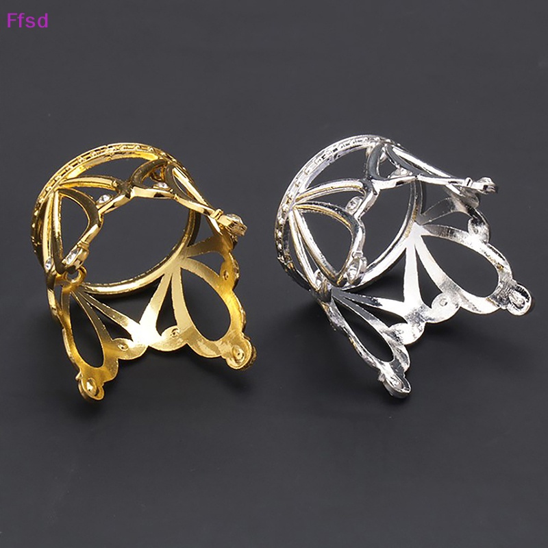 {Ffsd} Phụ Kiện Tóc Hình Vương Miện Nhỏ Bằng Kim Loại Thời Trang Trang Trí Bánh Kem Sinh Nhật Bé Trai Bé Gái * Hàng Bán Chạy