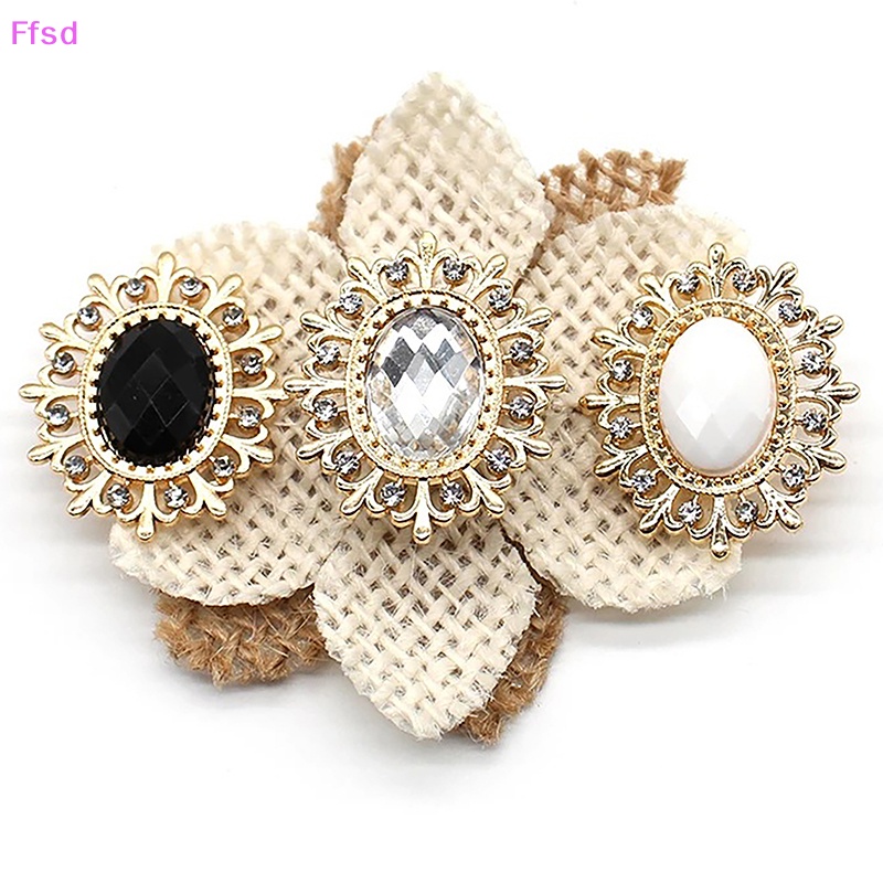 Bộ 2 Nút Kim Loại Acrylic Hợp Kim Dùng May Vòng Tay / Vòng cổ DIY