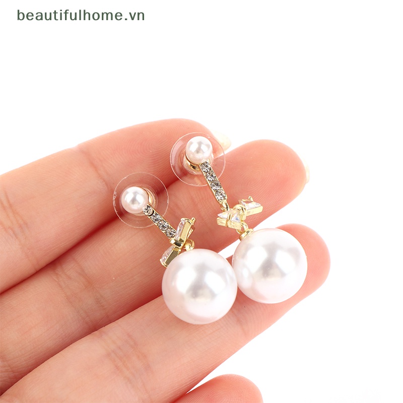 Bông Tai S925 Hình Nơ Đen Đính Pha Lê Ngọt Ngào