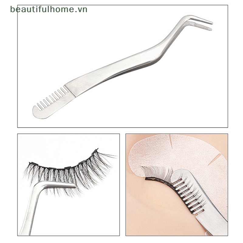 Nhíp Kẹp Gắn Lông Mi Giả Kèm Lược Tiện Dụng