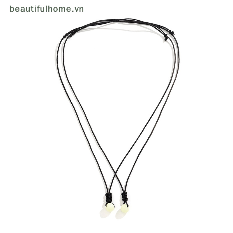 Vòng Cổ Choker Hai Lớp Bằng Đá Dạ Quang Đơn Giản Có Thể Điều Chỉnh Cho Nữ