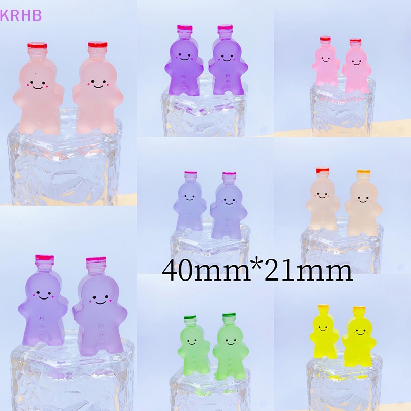 Set 2 Đồ trang trí Nhân Vật Gingerbread Man Phát Sáng Trong Tối Trang Trí Tiểu Cảnh Mới