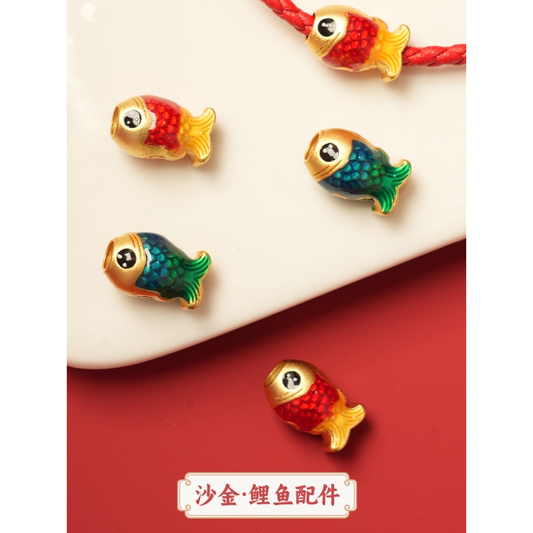 Hạt Xỏ Màu Vàng Cát Phụ Kiện Làm Trang Sức Thủ Công diy