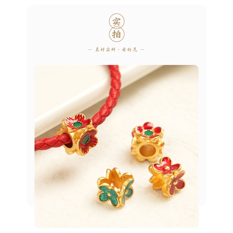 Phụ Kiện Hạt Xỏ Vòng Tay Tự Làm Xâu Chuỗi Hạt Màu Vàng Kim Bền Bỉ Bảo Quản Vòng Tay Seiko Phiên Bản Retention diy