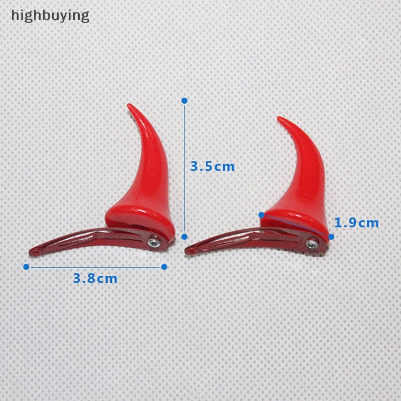 Set 2 KẹP TóC HìNh SừNg Quỷ ĐộC ĐáO ThờI Trang Cho Nữ