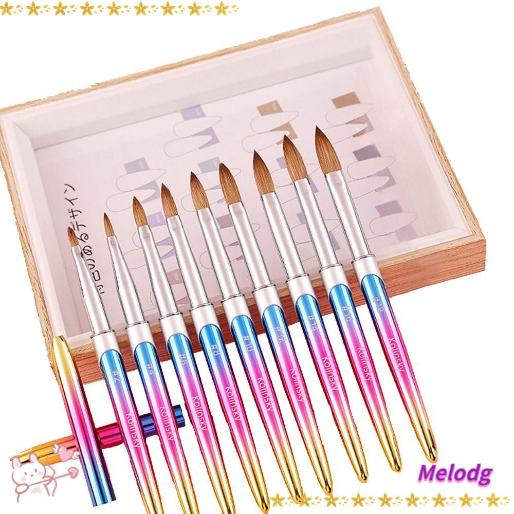 Cọ Trang Trí Móng Tay DIY Chuyên Dụng Cho Salon / Nhà Ở #Mũ Lưỡi Trai Chuyên Nghiệp 2-18|Bàn Chải Móng Tay Cầm Gỗ