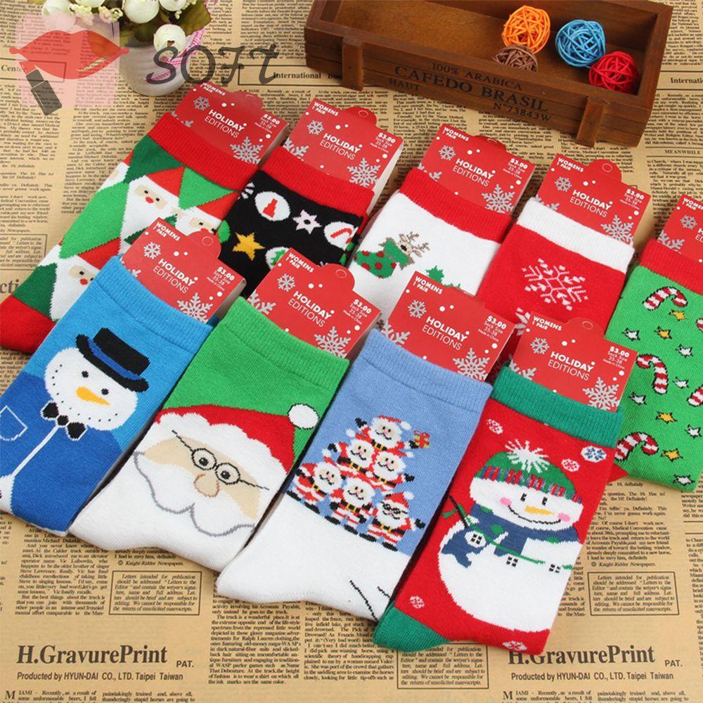 Vớ Giữ Ấm Họa Tiết Người Tuyết Thời Trang Giáng Sinh