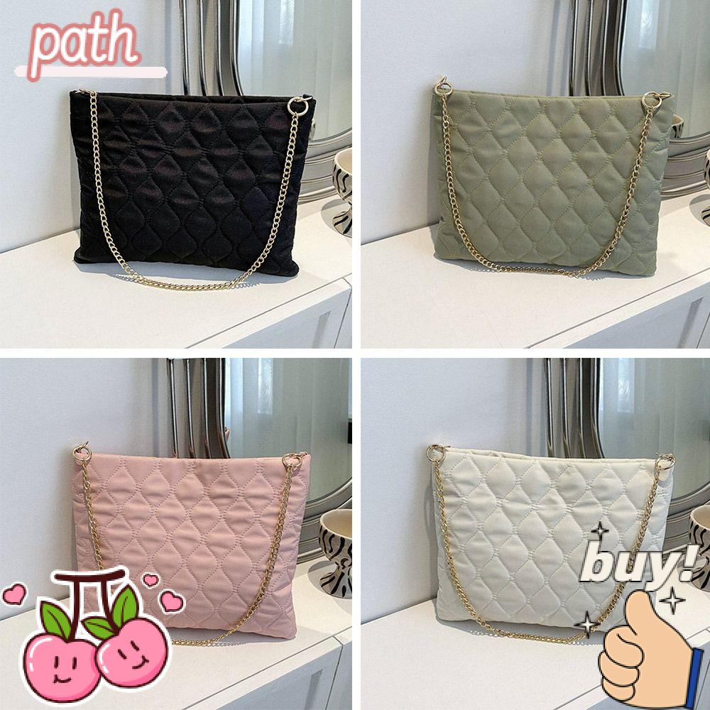 PATH Túi Đeo Chéo Màu Kẹo Ngọt Có Dây Xích Kiểu Tote Thời Trang