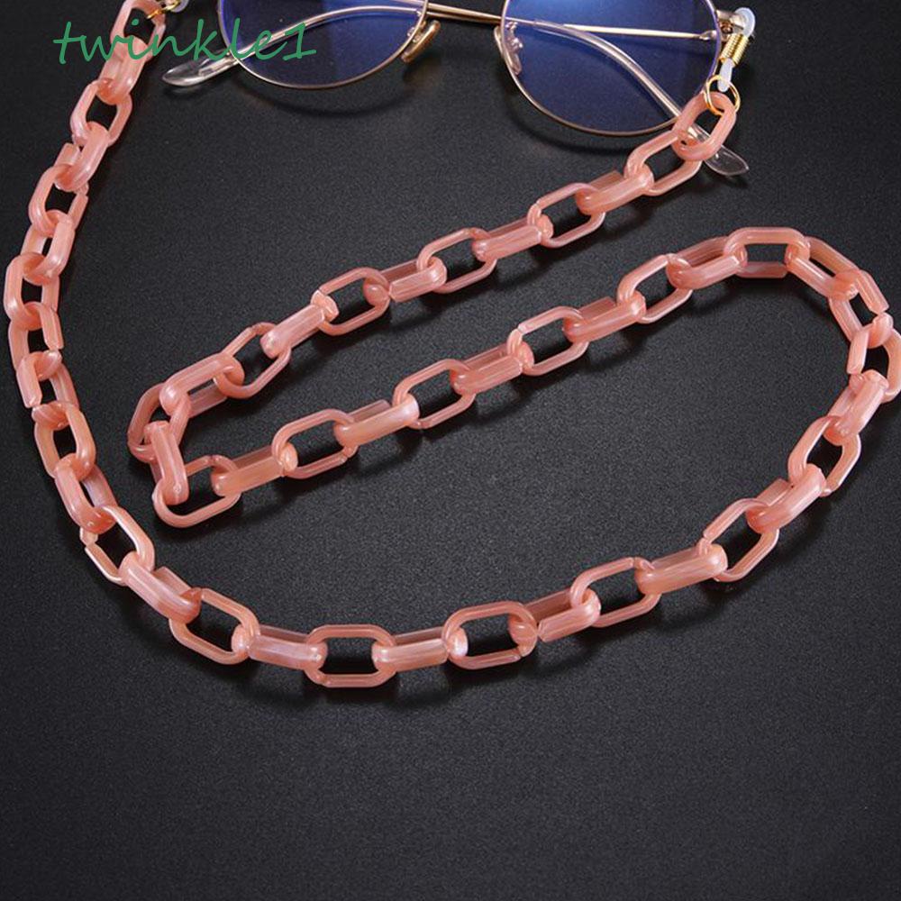 Dây Đeo Mắt Kính Hình Chữ O Bằng Acrylic Lấp Lánh Cho Nam &amp; Nữ