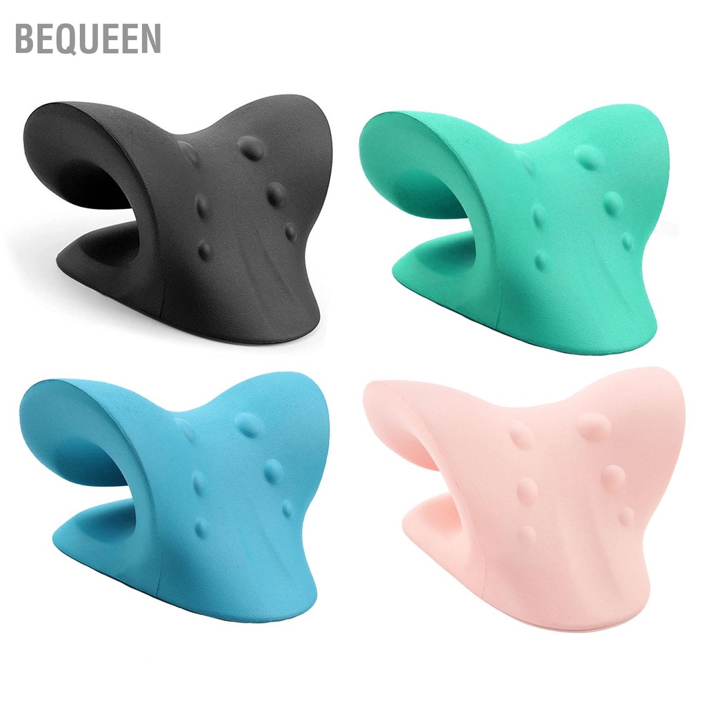 Bequeen Có hàng sẵn Cổ Tử Cung Kéo Gối Vai Thư Giãn Giảm Đau Silicone Acupoint Massage Di Động Cáng