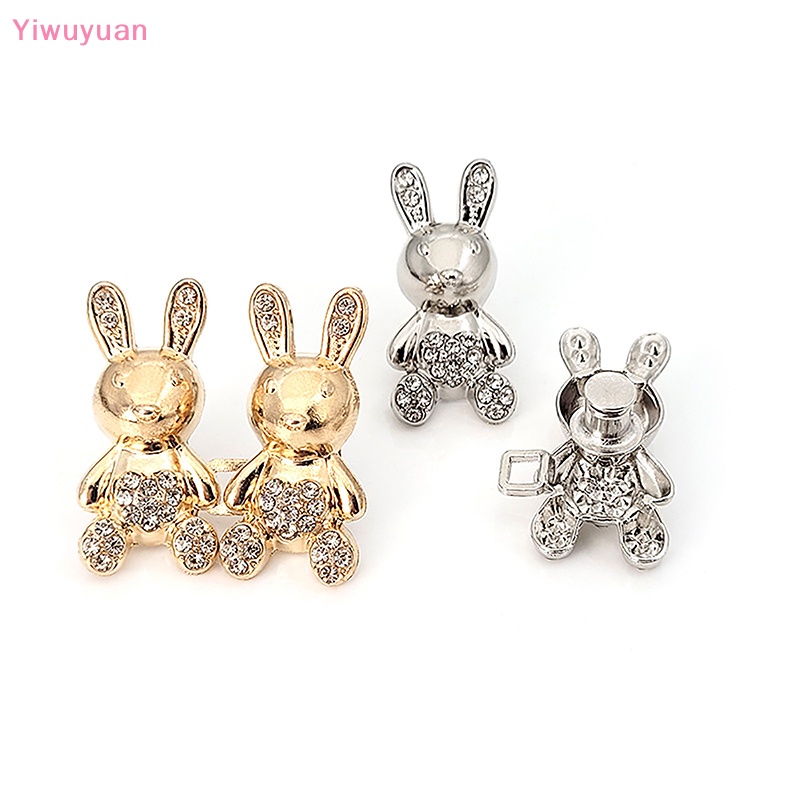 < Yiwuyuan > Nút Kim Loại Đính Ngọc Trai Có Thể Tái Sử Dụng Cài Áo / Quần
