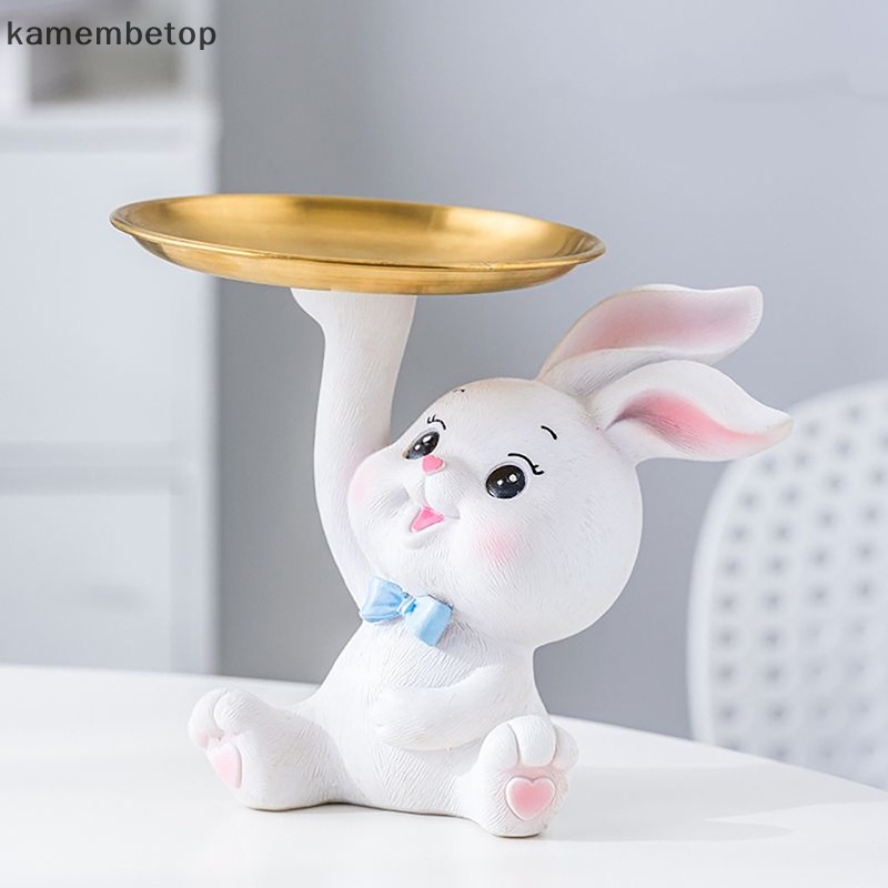 Beto Khay Tượng Thỏ Điêu Khắc Thủ Công Để Bàn Trang Trí Nội Thất Phòng Khách Gia Đình