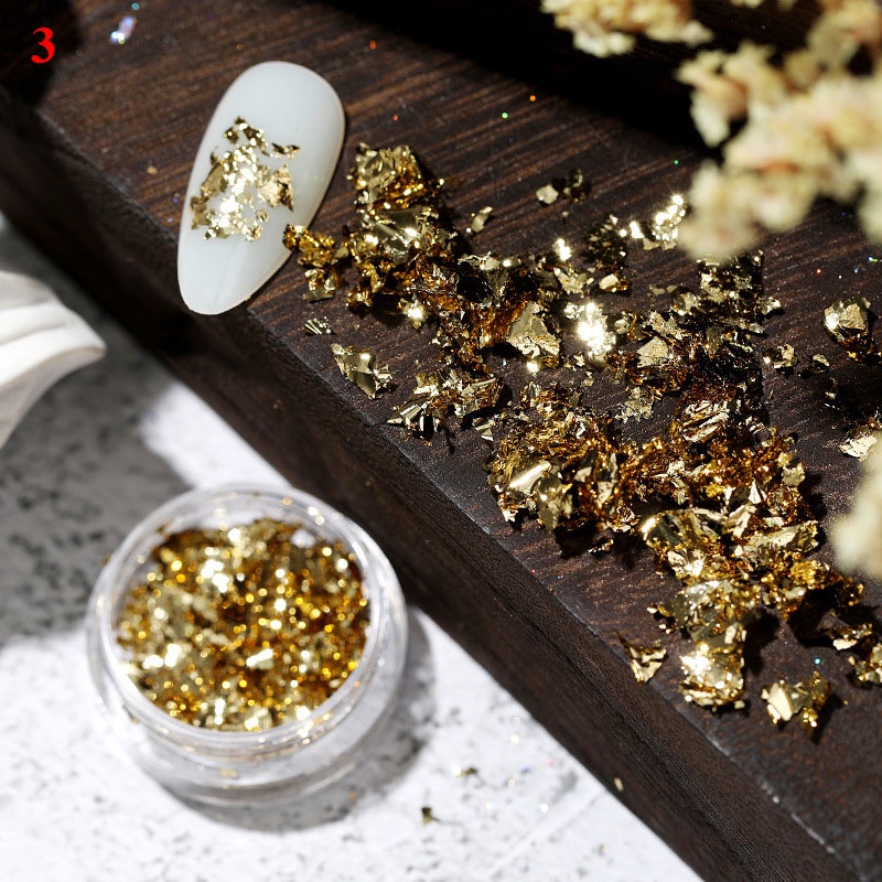 Miếng Dán Trang Trí Móng Tay 3D Lấp Lánh DIY