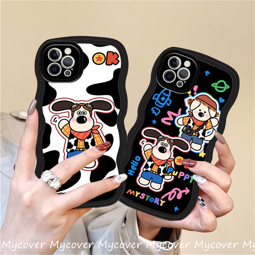 Ốp Điện Thoại Silicon Mềm Họa Tiết Chú Cún Hoạt Hình Cho iPhone 11 13 12 14 Pro Max X XR Xs Max 6 7 8 Plus