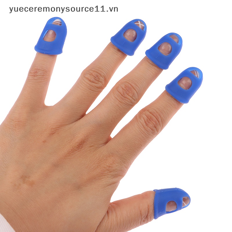 Bộ 5 Miếng Silicone Bảo Vệ Ngón Tay Khi Chơi Đàn Guitar / Ukulele