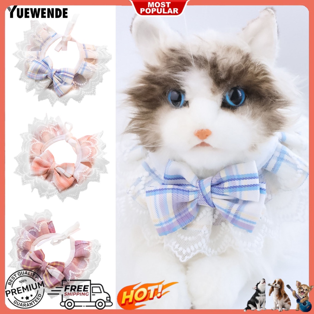 Yq.e Yếm Vải Cotton Trang Trí Nơ Thân Thiện Với Da Chống Mài Mòn Dễ Giặt Trang Trí Dành Cho Thú Cưng