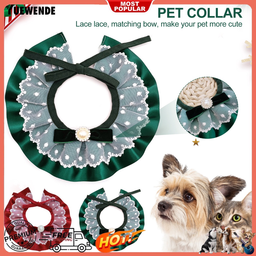 Yếm Ăn Mềm Mại Kết Cấu Ren Cổ Điển Dành Cho Thú Cưng YQ.E