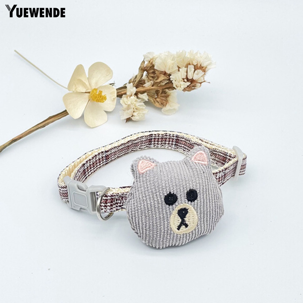 Vòng Cổ Bằng Vải Thoát Hiểm Họa Tiết Gấu Hoạt Hình Dễ Thương Cho Thú Cưng