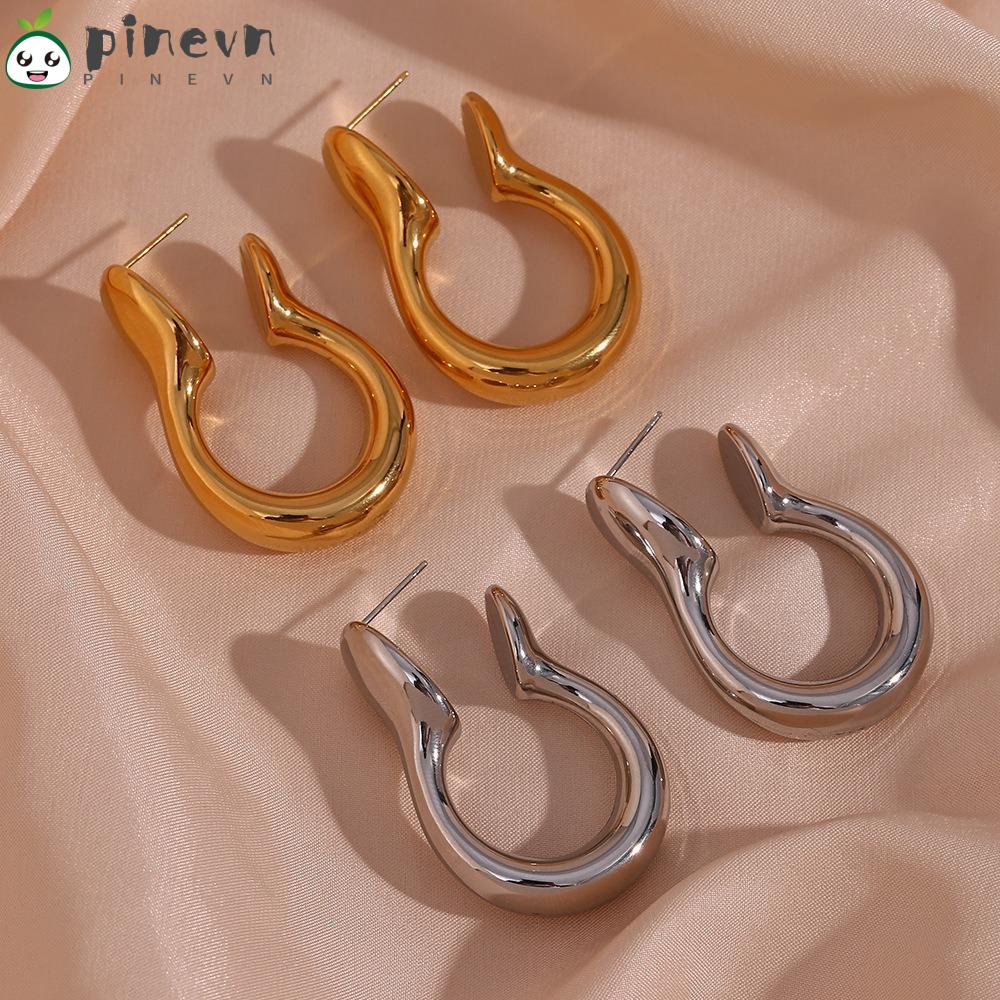 Bông Tai Hình Trái Thông Cỡ Lớn Thời Trang Cho Nữ