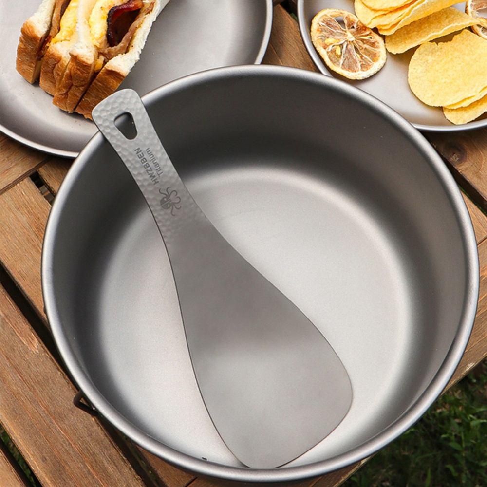 1 Muỗng Titan Nguyên Chất 19.5 * 7cm / 7.7 * 2.8in Aptx. 73g / 0.2lb