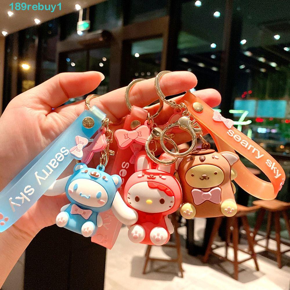 Rebuy1 Móc Chìa Khóa Xe Hơi Họa Tiết Hoạt Hình Cinnamoroll Chim Cánh Cụt Đáng Yêu Sáng Tạo