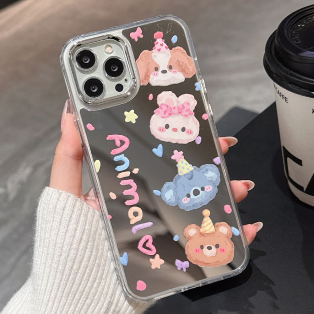 Ốp Điện Thoại TPU Mềm Chống Sốc Tráng Gương In Hình Tranh Sơn Dầu Graffiti Cho IPhone 11 14 13 12 Pro Max