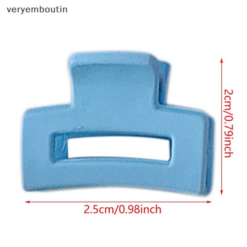 Set 10 Kẹp Tóc Càng Cua Mini Bằng Nhựa Nhám Thời Trang Ngọt Ngào Cho Bé Gái