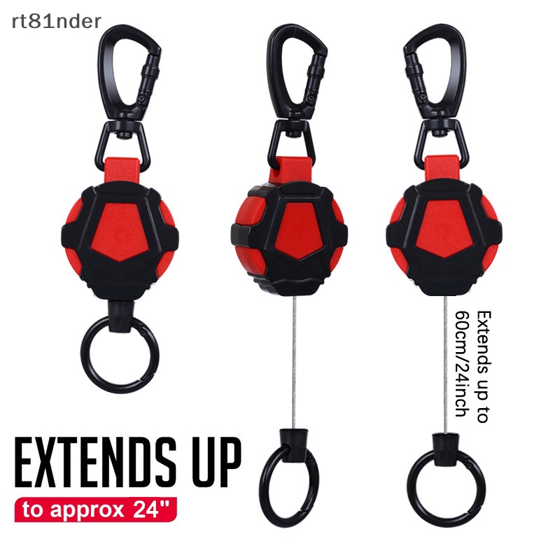 Rt Móc Chìa Khóa Có Thể Thu Gọn Kèm Dây Thép Chống Thất Lạc