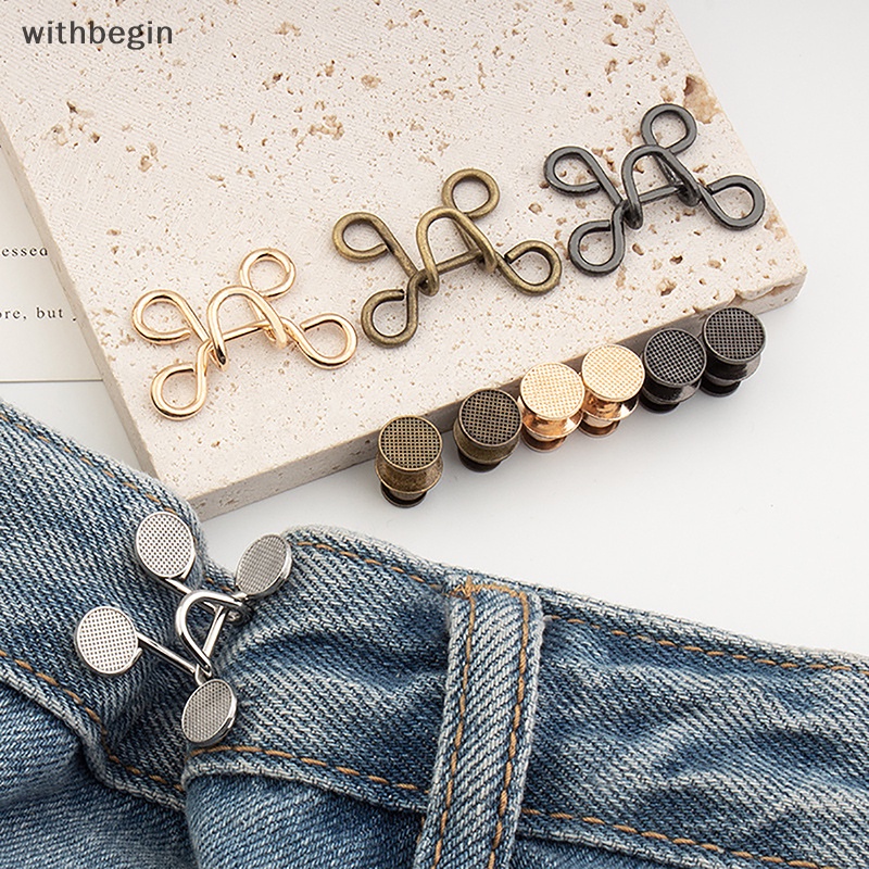 Kẹp Kim Loại 27 / 32MM Điều Chỉnh Được Có Thể Tháo Rời Gắn Khuy Quần Jean