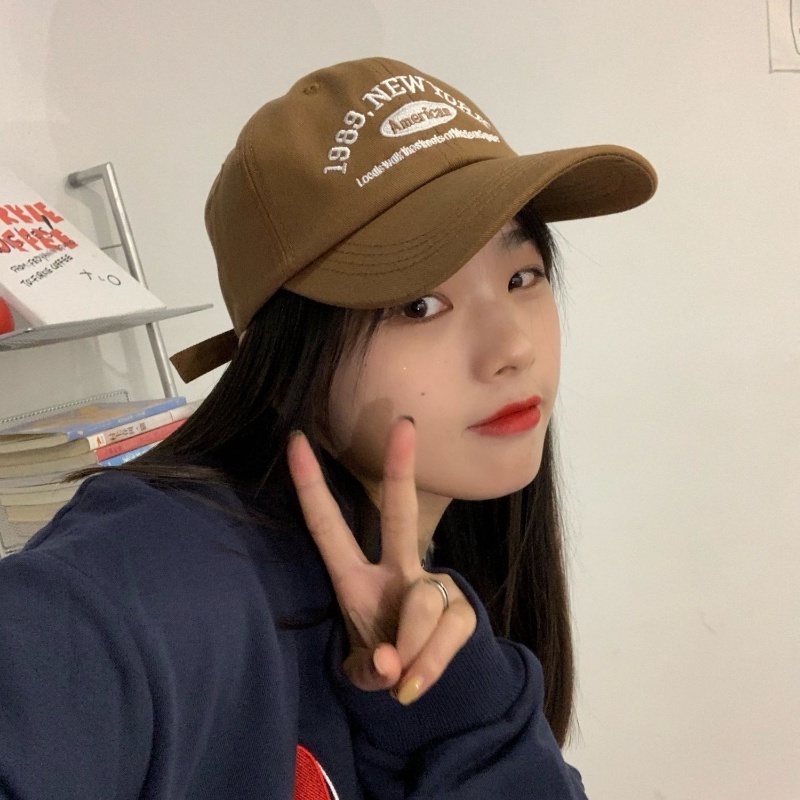 Mũ Lưỡi Trai Cotton Thoáng Khí Thêu Chữ Phong Cách Hiphop Đường Phố