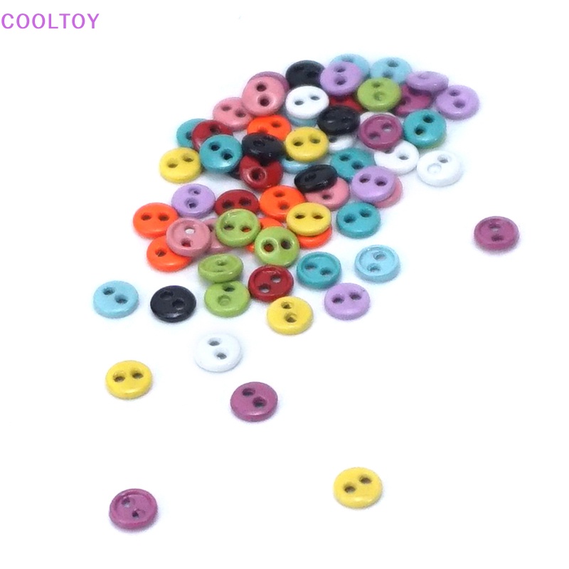 Set 10 Nút Tròn Mini Nhiều Màu Sắc Làm Đồ Chơi Búp Bê