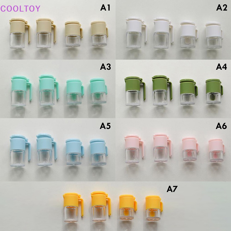 Set 4 Mô Hình Nồi Nấu Ăn Mini Bằng Nhựa Resin Dùng Để Trang Trí Nhà Búp Bê