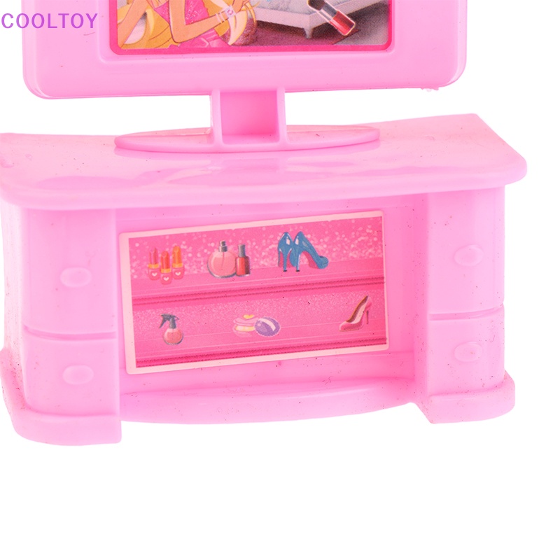 Set 5 Mô Hình TV Mini Tỉ Lệ 1: 12 Dùng Để Trang Trí Nhà Búp Bê