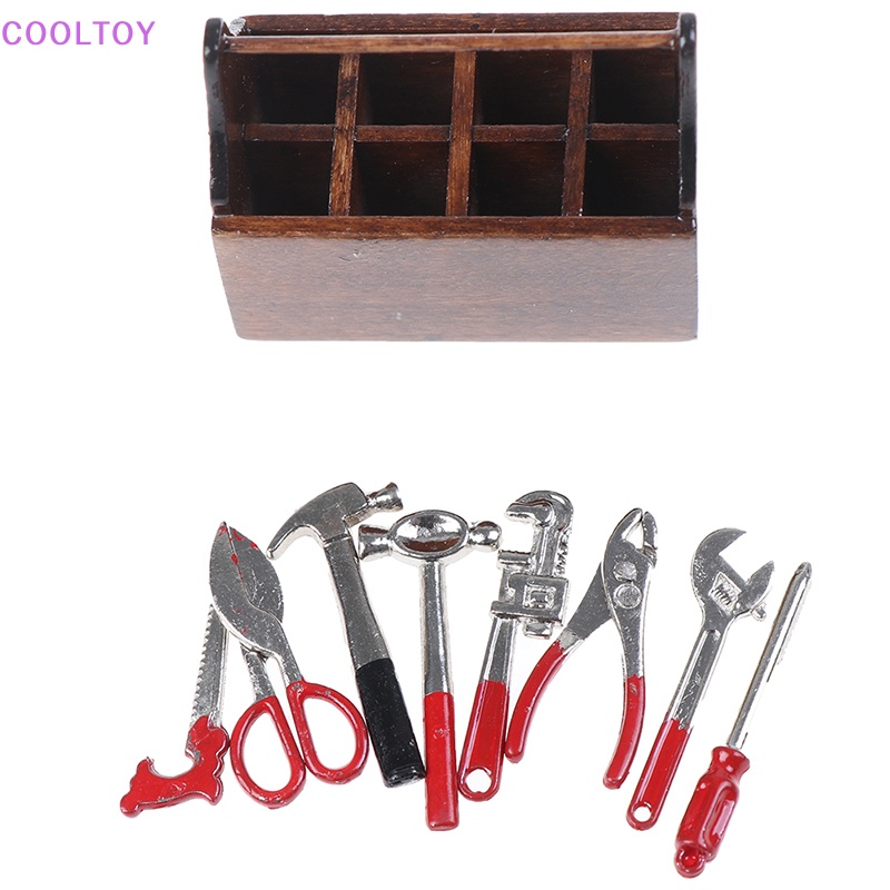 Cooltoy Bộ Dụng Cụ Kim Loại Trang Trí Nhà Búp Bê 1: 12