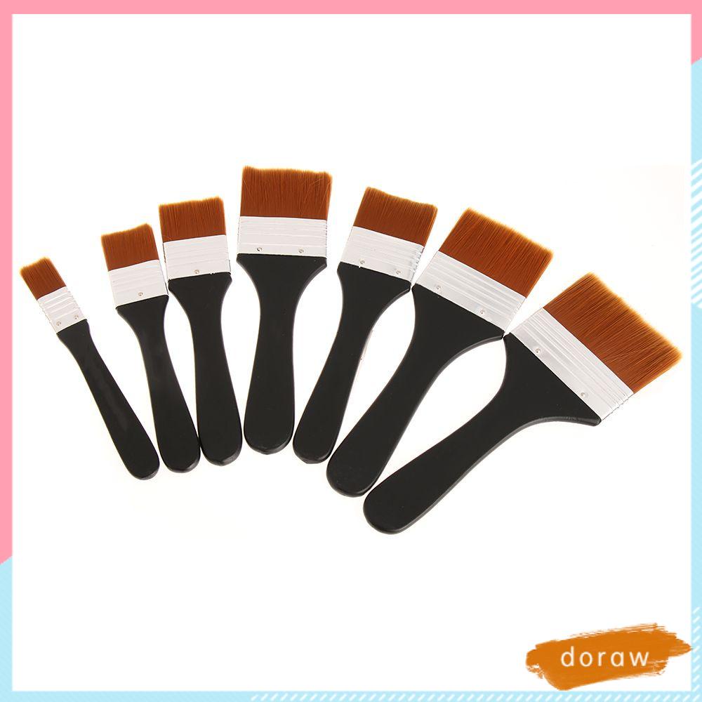 Cọ Vẽ Tranh Đầu Dẹt Cán Dài Tiện Dụng