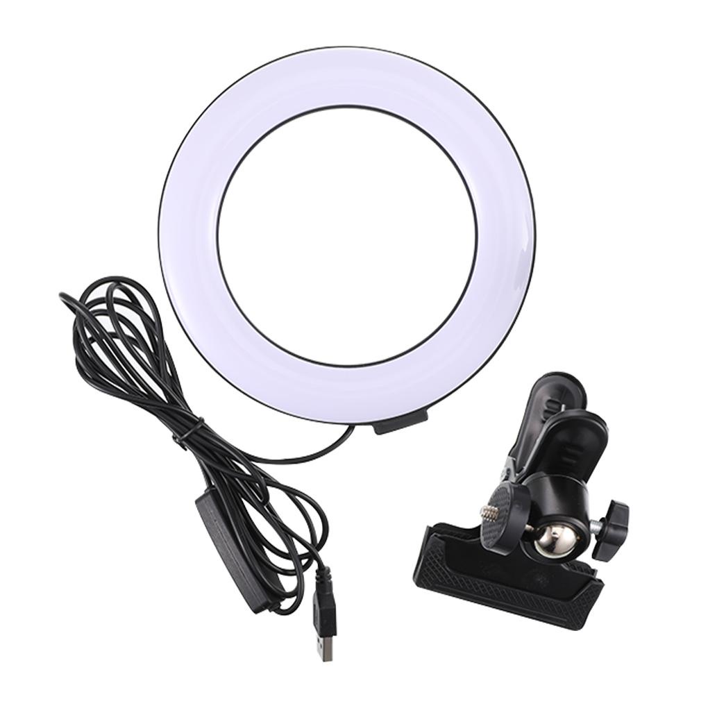 Đèn LED Hình Tròn Cổng USB Có Kẹp Tiện Dụng